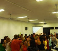 Oficina de Contação de histórias com turma de pedagogia da FACULDADE NOVO MILÊNIO