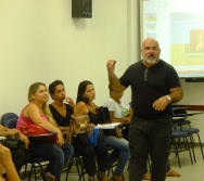 Oficina de Contação de histórias com turma de pedagogia da FACULDADE NOVO MILÊNIO