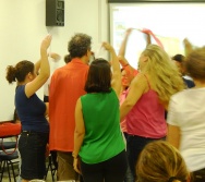 Oficina de Contação de histórias com turma de pedagogia da FACULDADE NOVO MILÊNIO