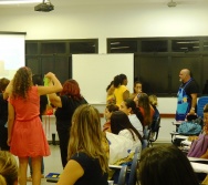 Oficina de Contação de histórias com turma de pedagogia da FACULDADE NOVO MILÊNIO