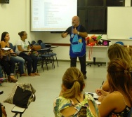 Oficina de Contação de histórias com turma de pedagogia da FACULDADE NOVO MILÊNIO