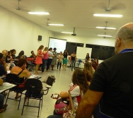 Oficina de Contação de histórias com turma de pedagogia da FACULDADE NOVO MILÊNIO