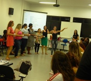 Oficina de Contação de histórias com turma de pedagogia da FACULDADE NOVO MILÊNIO