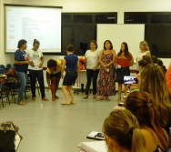 Oficina de Contação de histórias com turma de pedagogia da FACULDADE NOVO MILÊNIO