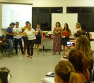 Oficina de Contação de histórias com turma de pedagogia da FACULDADE NOVO MILÊNIO