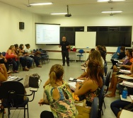 Oficina de Contação de histórias com turma de pedagogia da FACULDADE NOVO MILÊNIO