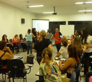 Oficina de Contação de histórias com turma de pedagogia da FACULDADE NOVO MILÊNIO