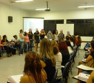 Oficina de Contação de histórias com turma de pedagogia da FACULDADE NOVO MILÊNIO
