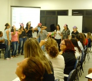 Oficina de Contação de histórias com turma de pedagogia da FACULDADE NOVO MILÊNIO