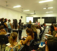 Oficina de Contação de histórias com turma de pedagogia da FACULDADE NOVO MILÊNIO