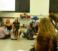 Oficina de Contação de histórias com turma de pedagogia da FACULDADE NOVO MILÊNIO