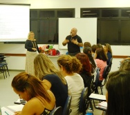 Oficina de Contação de histórias com turma de pedagogia da FACULDADE NOVO MILÊNIO