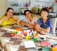 Equipe do Colorir participa de Oficina com Dona Shirasse, nossa voluntária.