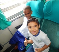 PROJETO NA TRILHA DOS VALORES - AULA DE CAMPO - PASSEIO DE TREM