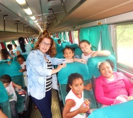 PROJETO NA TRILHA DOS VALORES - AULA DE CAMPO - PASSEIO DE TREM