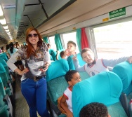 PROJETO NA TRILHA DOS VALORES - AULA DE CAMPO - PASSEIO DE TREM