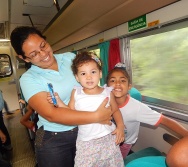 PROJETO NA TRILHA DOS VALORES - AULA DE CAMPO - PASSEIO DE TREM