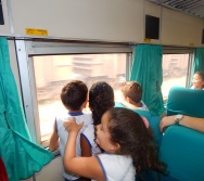 PROJETO NA TRILHA DOS VALORES - AULA DE CAMPO - PASSEIO DE TREM