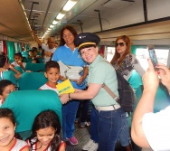 PROJETO NA TRILHA DOS VALORES - AULA DE CAMPO - PASSEIO DE TREM