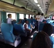 PROJETO NA TRILHA DOS VALORES - AULA DE CAMPO - PASSEIO DE TREM