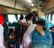 PROJETO NA TRILHA DOS VALORES - AULA DE CAMPO - PASSEIO DE TREM