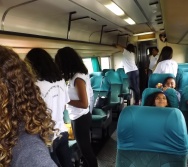 PROJETO NA TRILHA DOS VALORES - AULA DE CAMPO - PASSEIO DE TREM