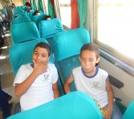 PROJETO NA TRILHA DOS VALORES - AULA DE CAMPO - PASSEIO DE TREM