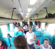 PROJETO NA TRILHA DOS VALORES - AULA DE CAMPO - PASSEIO DE TREM