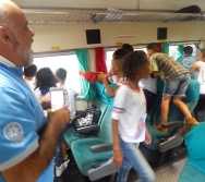 PROJETO NA TRILHA DOS VALORES - AULA DE CAMPO - PASSEIO DE TREM