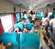 PROJETO NA TRILHA DOS VALORES - AULA DE CAMPO - PASSEIO DE TREM