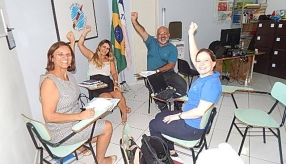 INÍCIO DOS TRABALHOS - NA TRILHA DOS VALORES - ASSINATURA DE CONVÊNIO COM A VALE