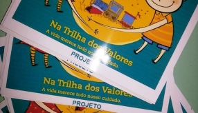 Criação do Jogo da Memória - Na Trilha dos Valores - Sensibilização dos alunos dos 1º anos