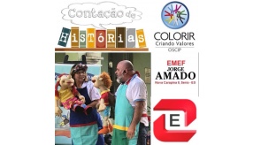 COLORIR ESTARÁ NA EMEF JORGE AMADO CONTANDO HISTÓRIAS - ABERTURA DO PROJETO DE LITERATURA