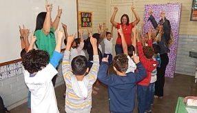 PROJETO NTV - EMEF AMÉRICO GUIMARÃES - CARAPINA GRANDE - SENSIBILIZAÇÃO DE ALUNOS