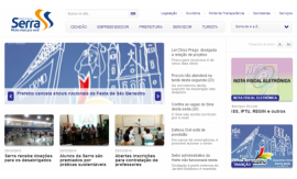 MATÉRIA DO PC3ES NO SITE DA PREFEITURA DE SERRA.