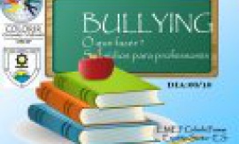CURSO DE APRIMORAMENTO NA EMEF CIDADE POMAR - BULLYING O QUE FAZER COM ISTO? SUBSÍDIO PARA PROFESSORES.