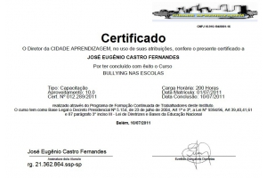 COORDENADORES DO PROGRAMA COLORIR RECEBEM CERTIFICADO DO CURSO SOBRE: 